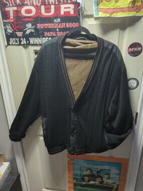 Jupiter Cardigan Coat Wool Made In Poland Pologne Size 54 Extra Large XL